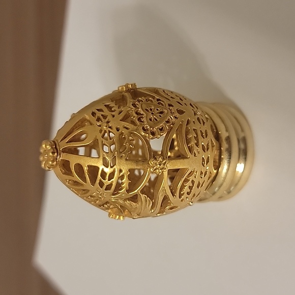1988 Franklin Mint Golden Filigree Easter Egg - Picture 5 of 9